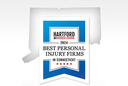 Best Personal Injury Firms Badge - Hartford, CT 2024